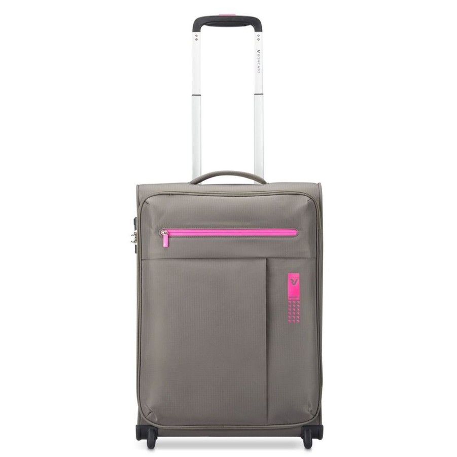 Valigie Roncato | Trolley Cabina Roncato Neon Lite 4745 Grigio