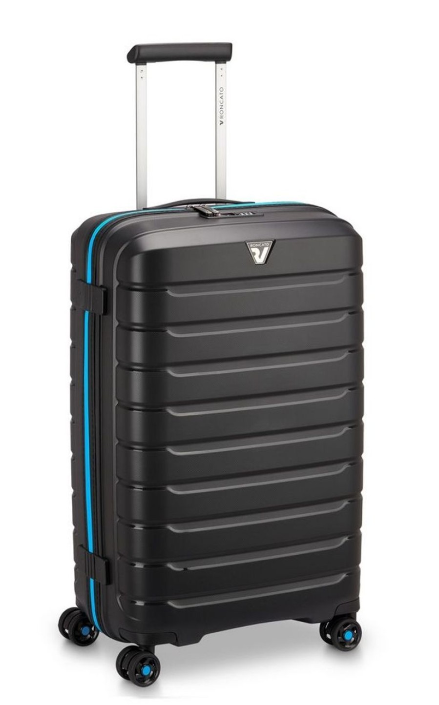 Valigie Roncato | Trolley Roncato B-Flying Neon Medio 7982 Nero