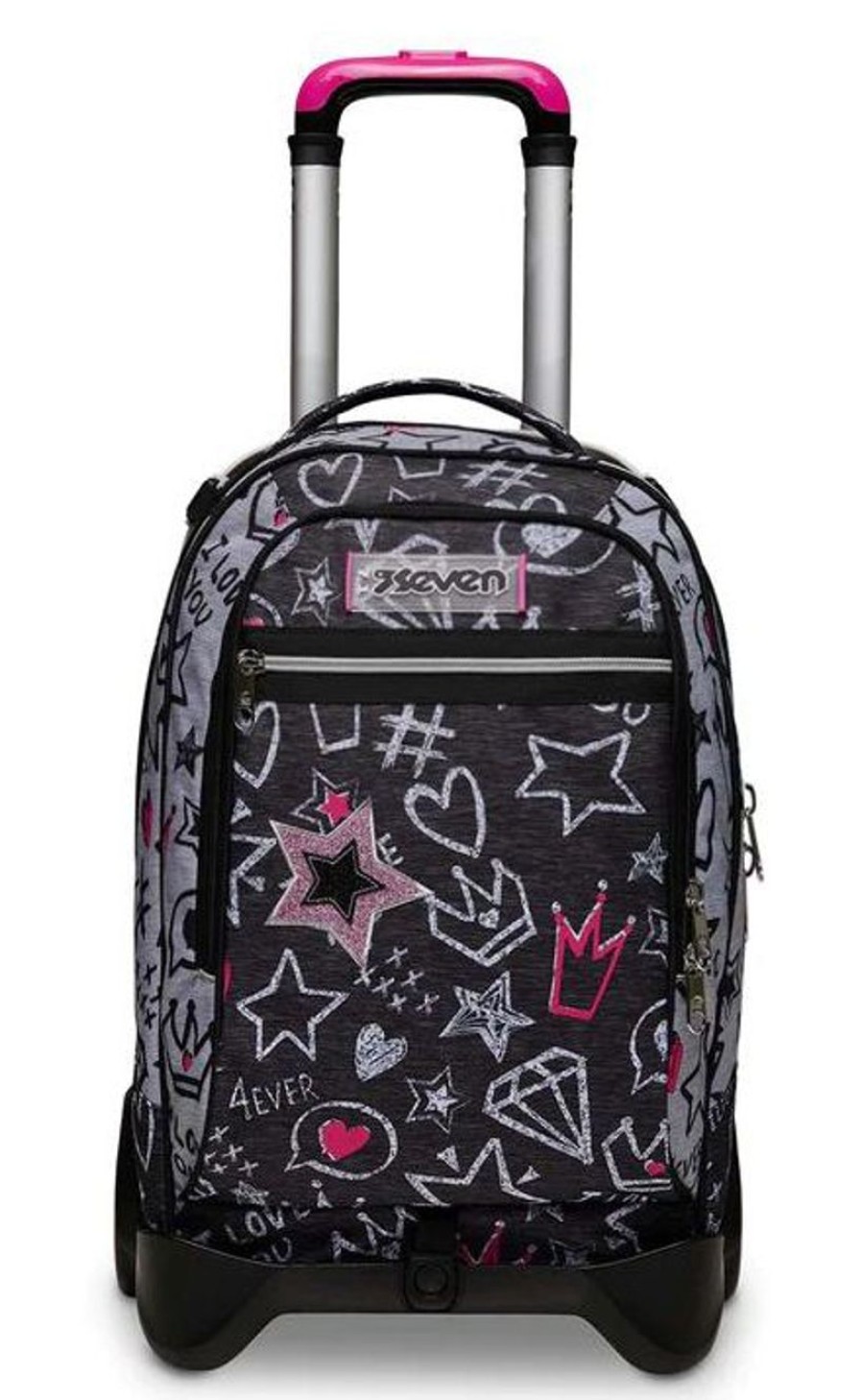 Zaini Seven | Trolley Scuola Seven Jack 2 Ruote Zipper Glamy