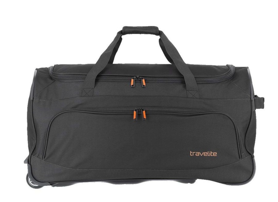 Valigie Travelite | Borsone Trolley Travelite Basics M 96277 Nero