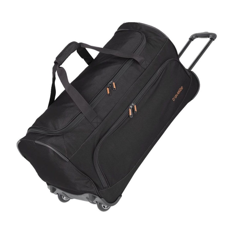 Valigie Travelite | Borsone Trolley Travelite Basics M 96277 Nero