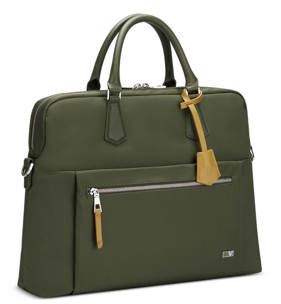 Borse Ufficio Roncato | Borsa Lavoro Donna Roncato Woman Biz 2323 Verde