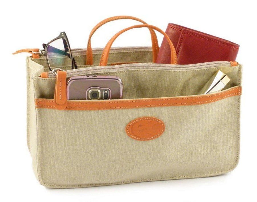 Pelletteria Emporio Cattani | Organizzatore Da Borsa Ec Bag In Bag Arancio