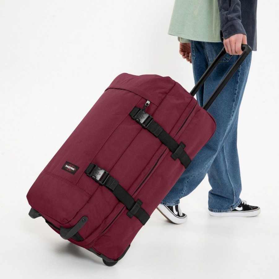 Valigie Eastpak | Trolley Eastpak Tranverz M Bushy Burgundy