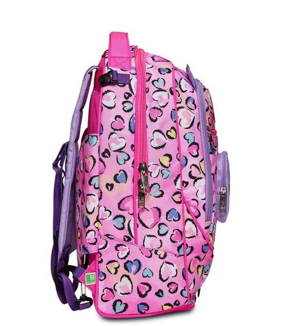 Zaini Sj Gang | Trolley Scuola Sj Jack 3 Ruote Fleecy Girl