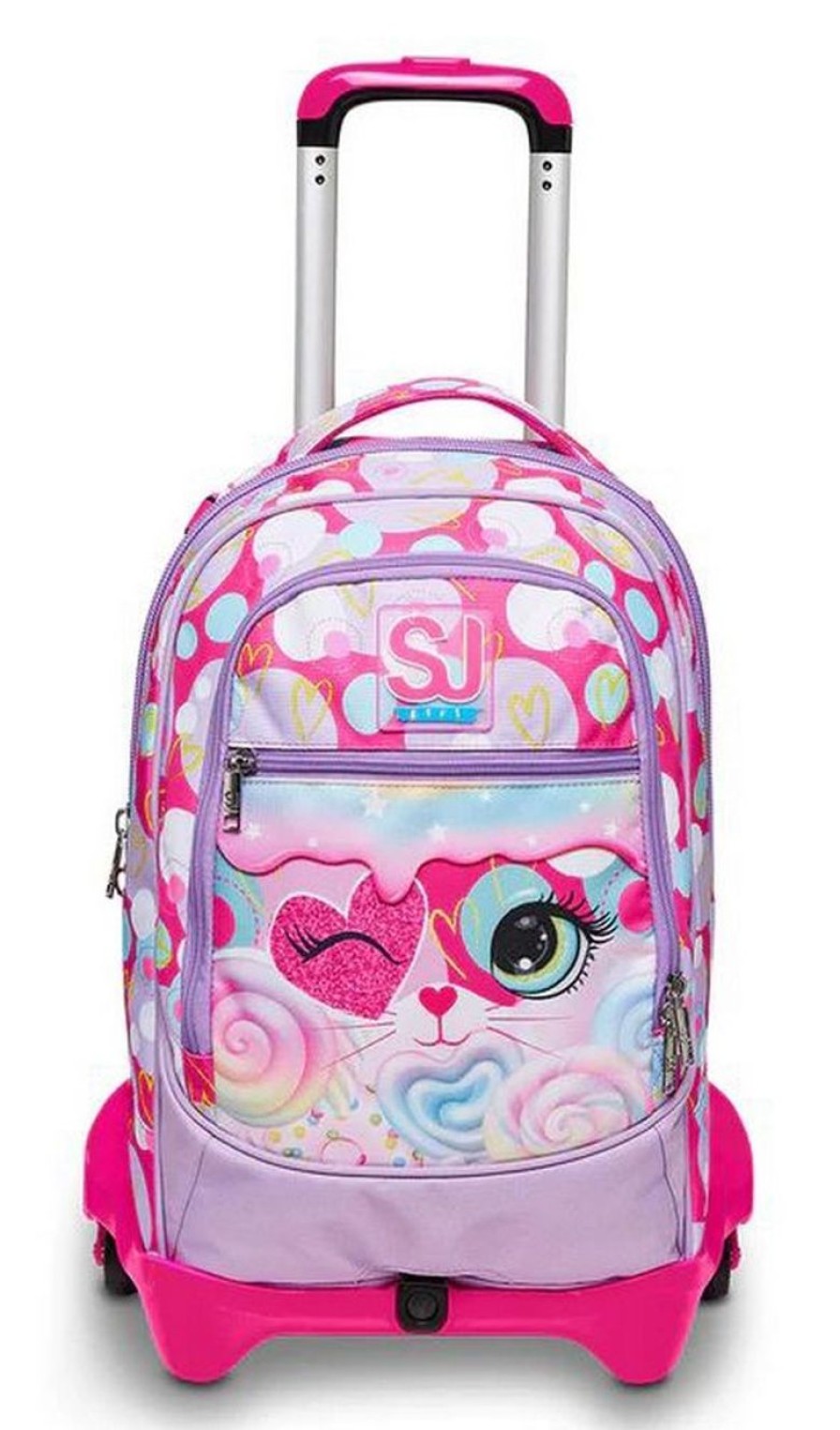 Zaini Sj Gang | Trolley Scuola Sj Jack 3 Ruote Heart Lolly