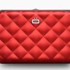 Pelletteria Ogon Design | Portafoglio In Alluminio Ogon Design Smart Case V2 Quilted Red