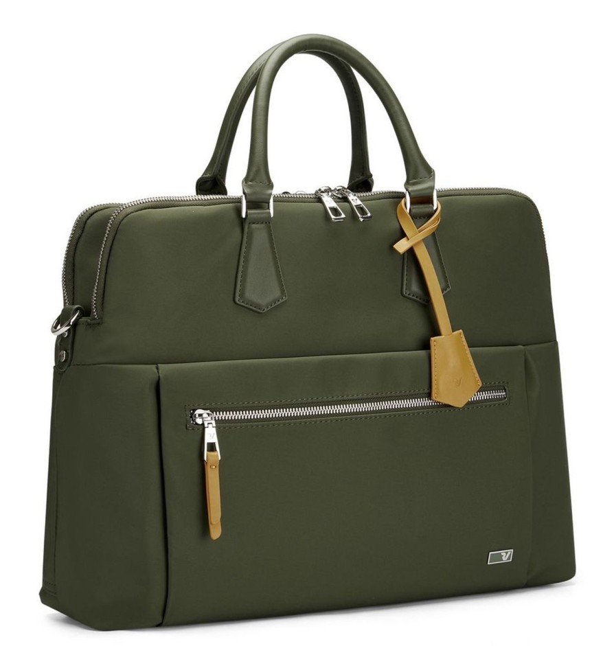 Borse Ufficio Roncato | Borsa Lavoro Donna Roncato Woman Biz 2324 Verde