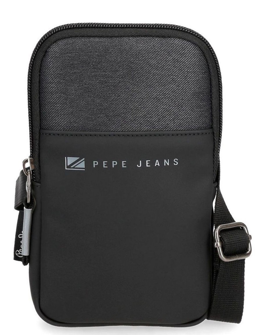 Borse Uomo Pepe Jeans | Borsa Uomo Mini Pepe Jeans Jarvis 71250 Nero