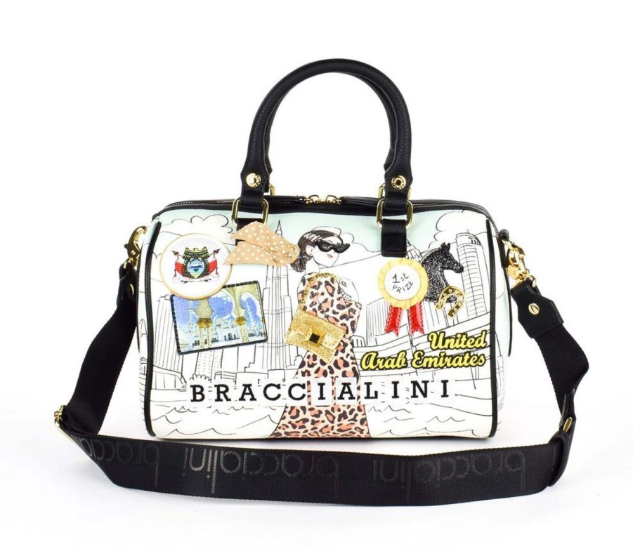 Borse Donna Braccialini | Borsa Bauletto Braccialini Cartoline