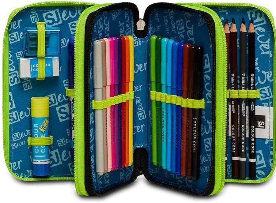 Zaini Sj Gang | Astuccio Scuola 3 Zip Sj Ever Urby Boy