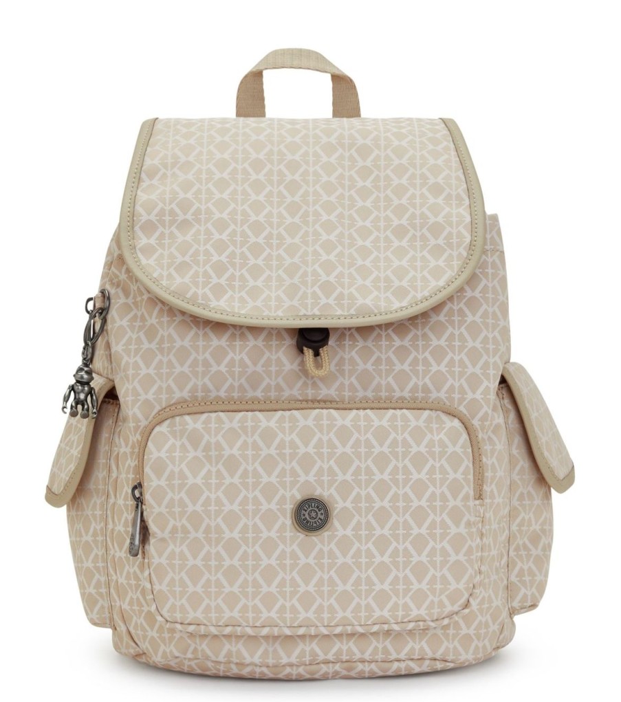 Borse Donna Kipling | Zaino Kipling City Pack S Signature Beige