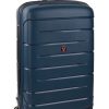 Valigie Roncato | Trolley Espandibile Roncato Flight Dlx Grande 3461 Blu Notte