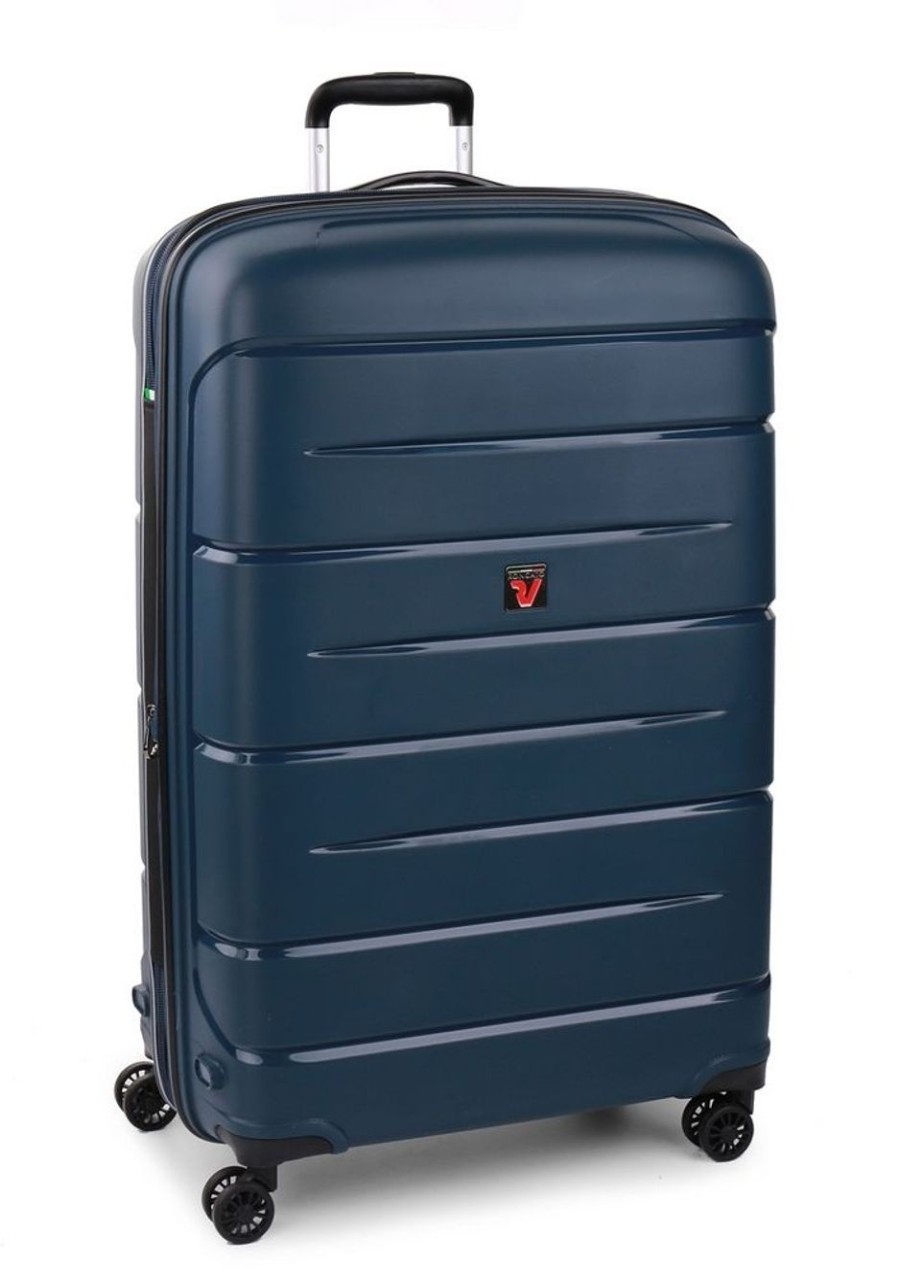 Valigie Roncato | Trolley Espandibile Roncato Flight Dlx Grande 3461 Blu Notte