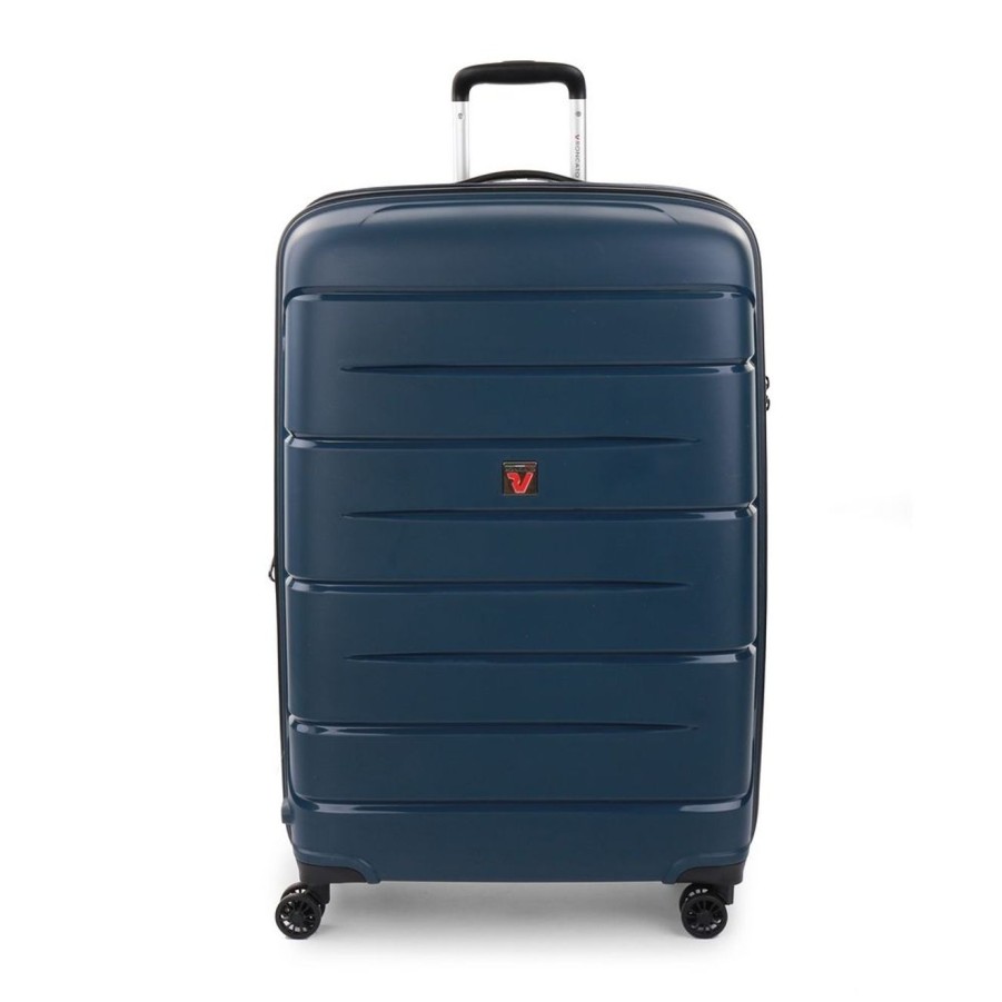 Valigie Roncato | Trolley Espandibile Roncato Flight Dlx Grande 3461 Blu Notte