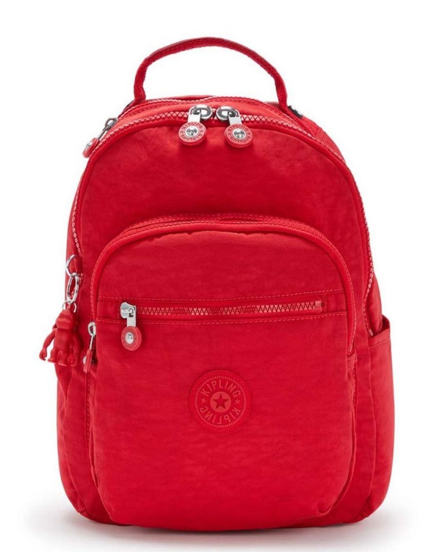 Borse Donna Kipling | Zaino Kipling Clas Seoul S Red Rouge