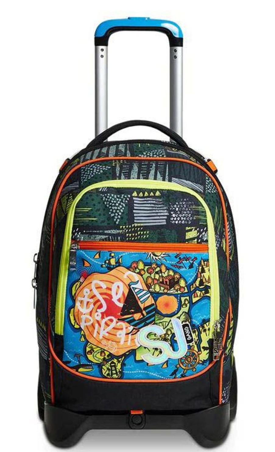 Zaini Sj Gang | Trolley Scuola Sj Jack 2Wd Sea Pirate Boy