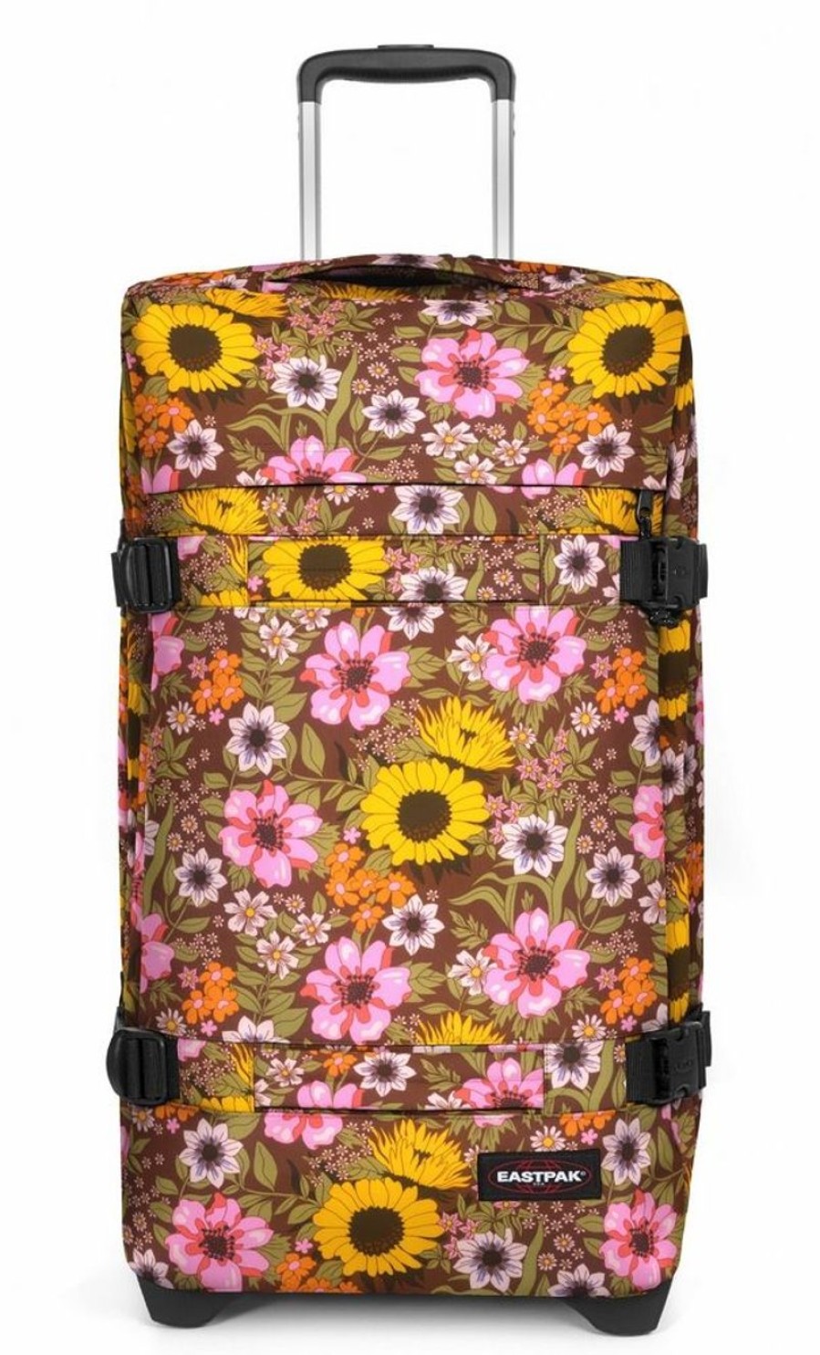 Valigie Eastpak | Trolley Eastpak Transit'R L Popflower Brown