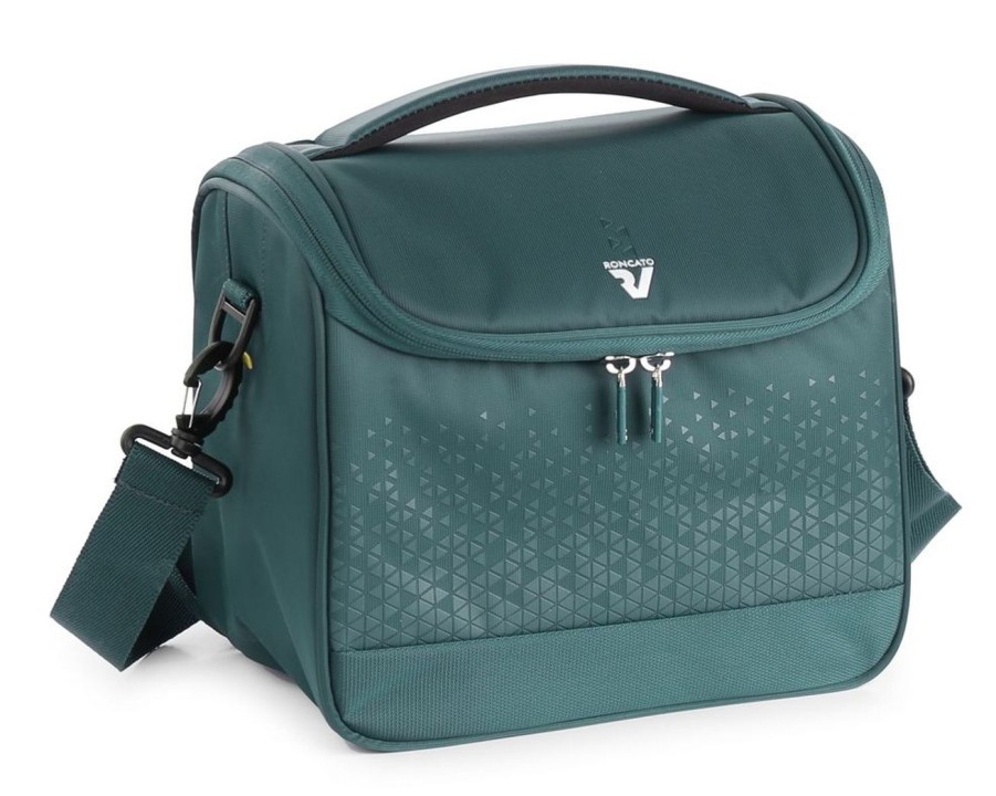 Valigie Roncato | Beauty Case Roncato Crosslite 4858 Verde Bottiglia