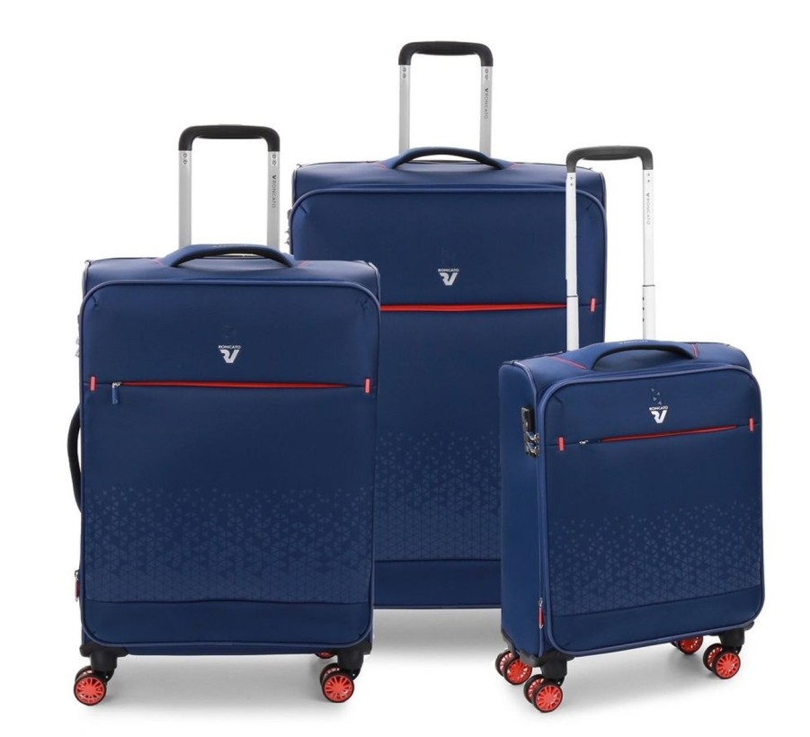 Valigie Roncato | Set 3 Trolley Espandibili Roncato Crosslite Blu