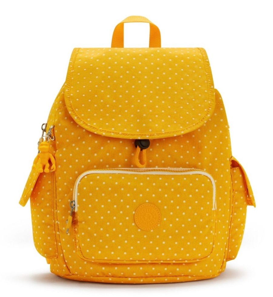 Borse Donna Kipling | Zaino Kipling City Pack S Soft Dot Yellow