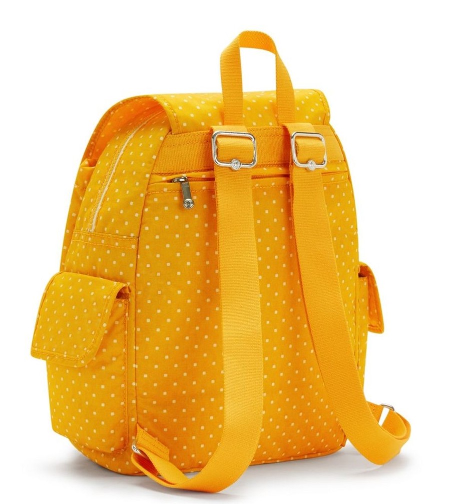 Borse Donna Kipling | Zaino Kipling City Pack S Soft Dot Yellow