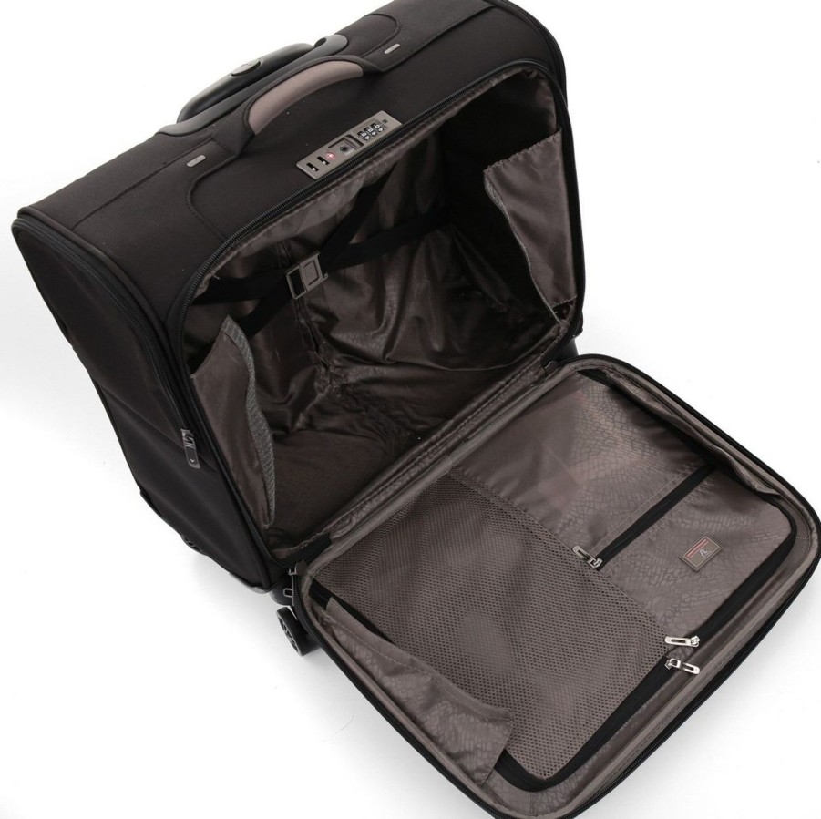 Borse Ufficio Roncato | Trolley Porta Pc 4 Ruote Roncato Sidetrack 5284 Nero