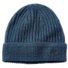 Accessori Timberland | Berretto Timberland Solid Rib Beanie Dark Denim