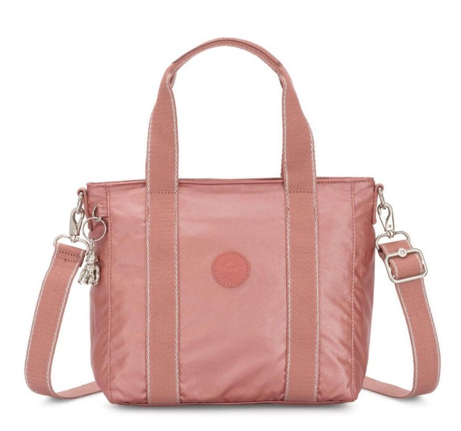 Borse Donna Kipling | Borsa A Mano E Tracolla Kipling Asseni Mini Metallic Rust