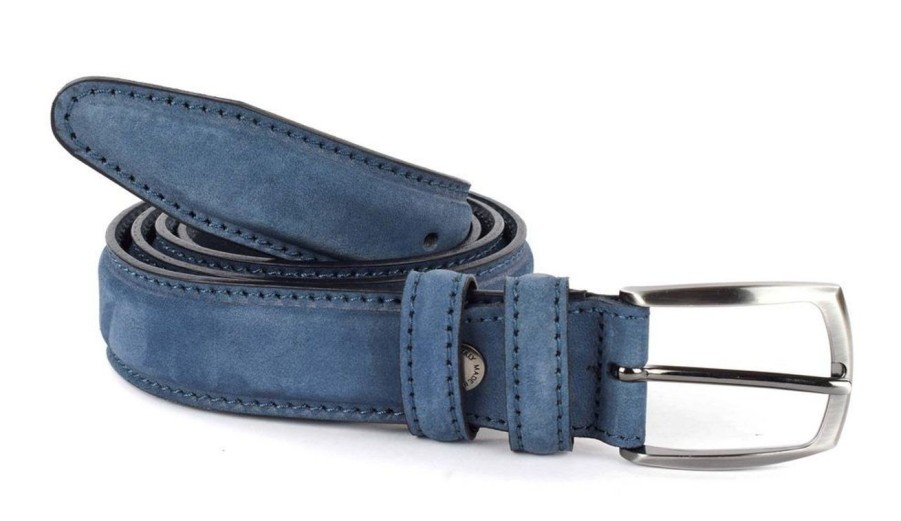 Pelletteria Emporio Cattani | Cintura In Pelle Emporio Cattani 04 Blu