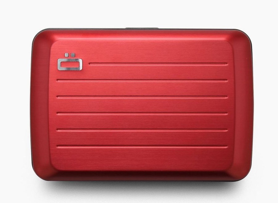 Pelletteria Ogon Design | Portafoglio In Alluminio Ogon Design Smart Case V2 Red