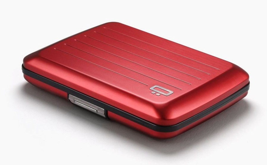 Pelletteria Ogon Design | Portafoglio In Alluminio Ogon Design Smart Case V2 Red