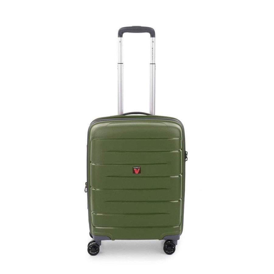 Valigie Roncato | Trolley Cabina Espandibile Roncato Flight Dlx 3463 Verde Militare