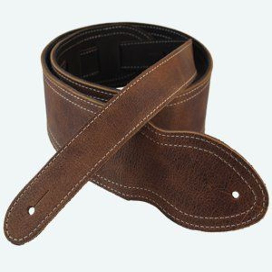 Pelletteria Strap'N'Roll | Tracolla Per Chitarra/Basso In Pelle Standard Line Marrone Brown