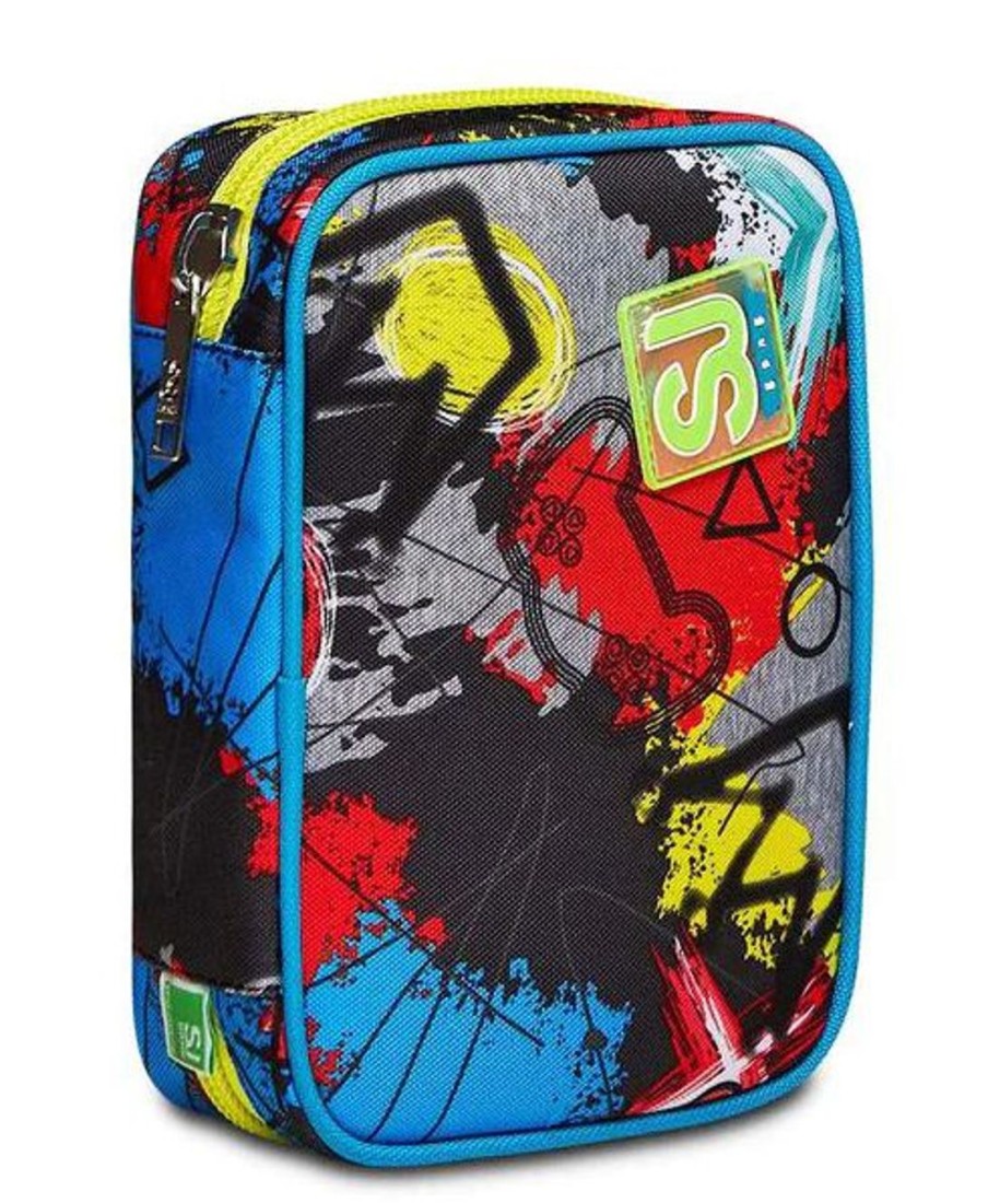 Zaini Sj Gang | Astuccio Scuola Sj Speed Pad Glitzled Boy