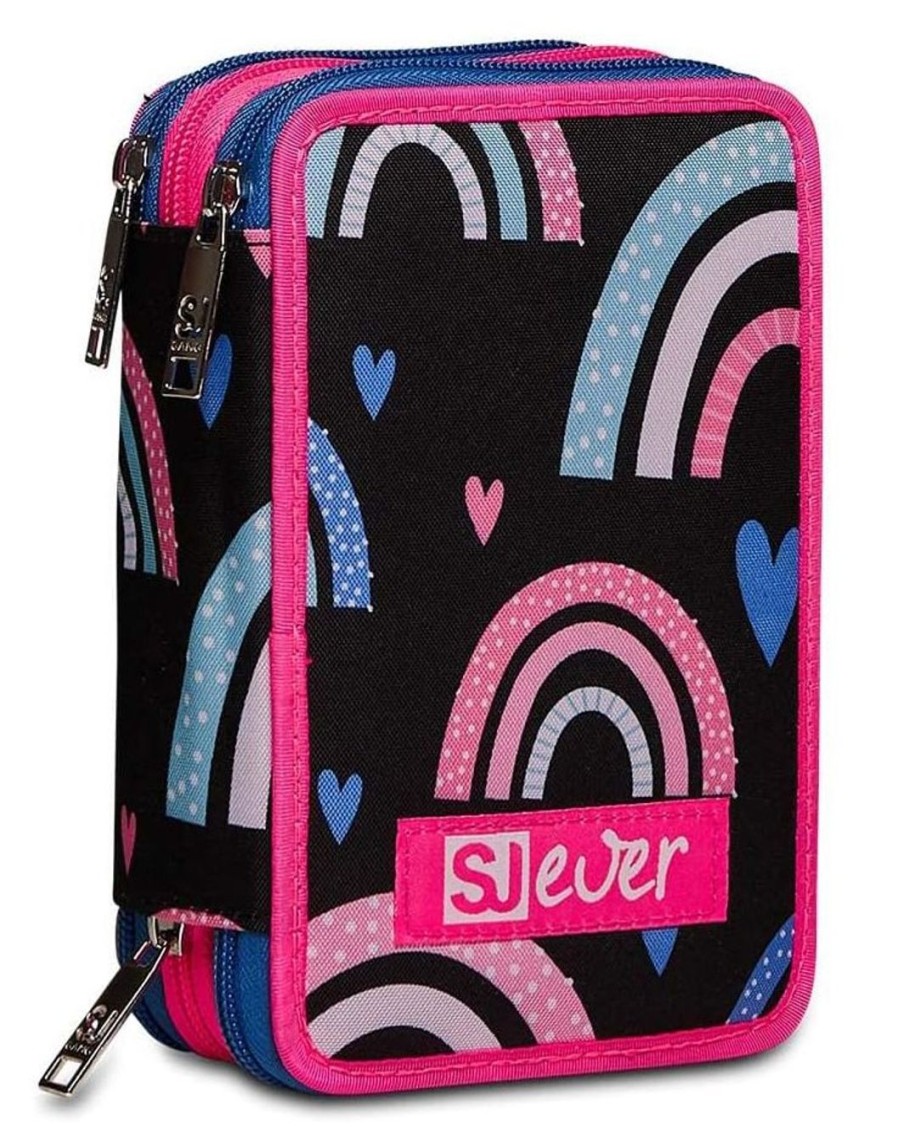 Zaini Sj Gang | Astuccio Scuola 3 Zip Sj Ever Wingly Girl