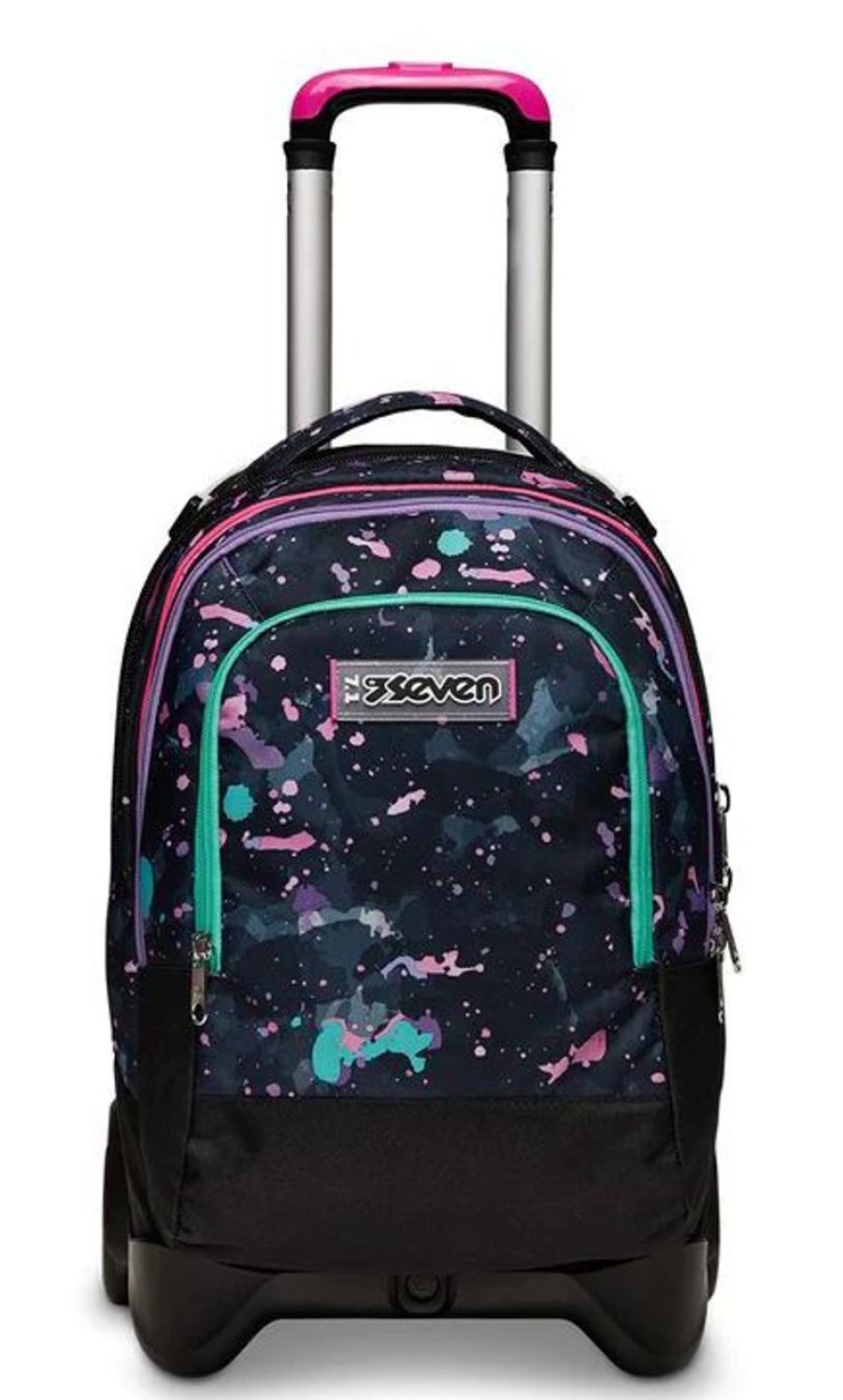 Zaini Seven | Trolley Scuola Seven Jack 2 Ruote Detach Fluo String Girl