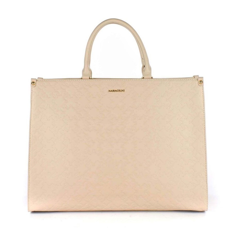 Borse Donna Maria Celine | Borsa A Mano E Spalla Maria Celine Helen 01 Beige