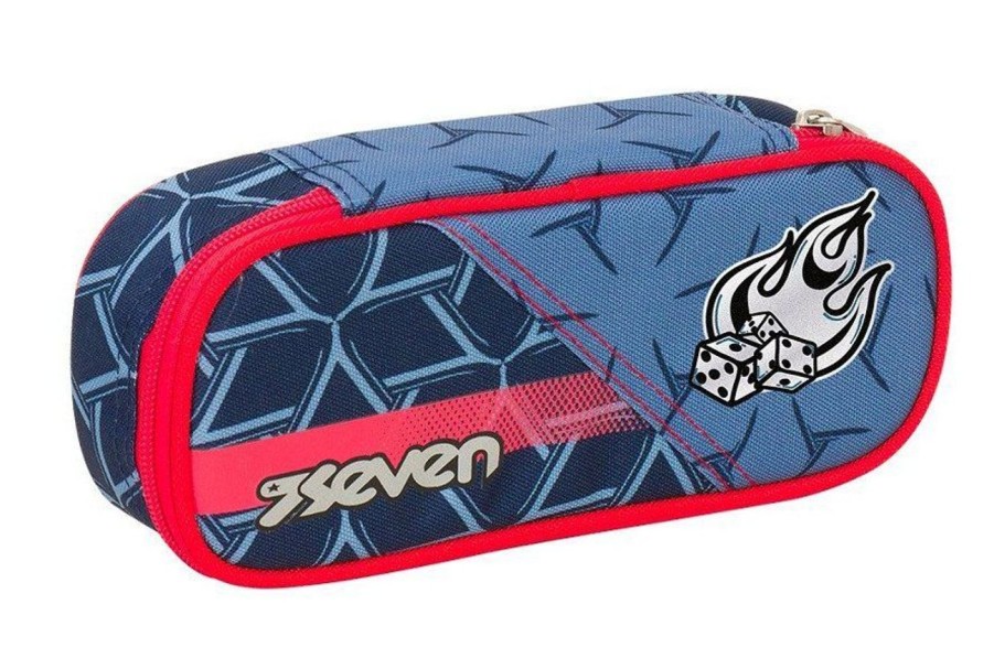 Zaini Seven | Astuccio Seven Round Plus Dice Boy Blu