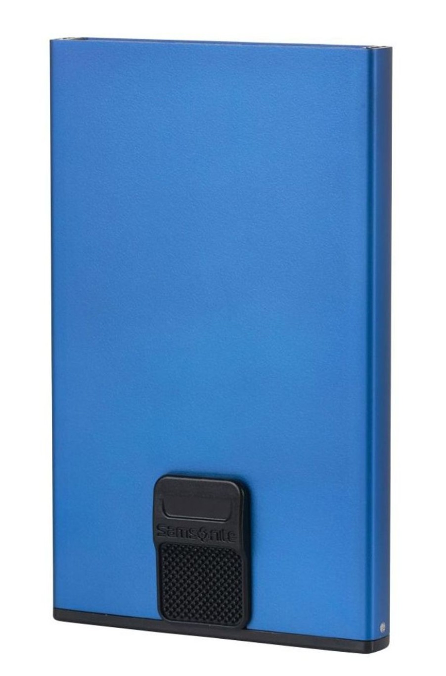 Pelletteria Samsonite | Portafoglio In Alluminio Samsonite Alu Fit True Blue