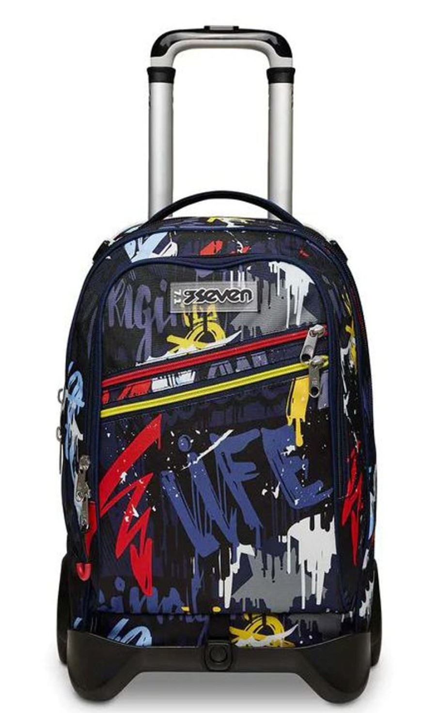 Zaini Seven | Trolley Scuola Seven Jack 2 Ruote Spray Wall