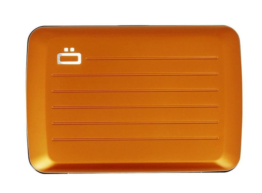 Pelletteria Ogon Design | Portafoglio In Alluminio Ogon Design Smart Case V2 Orange