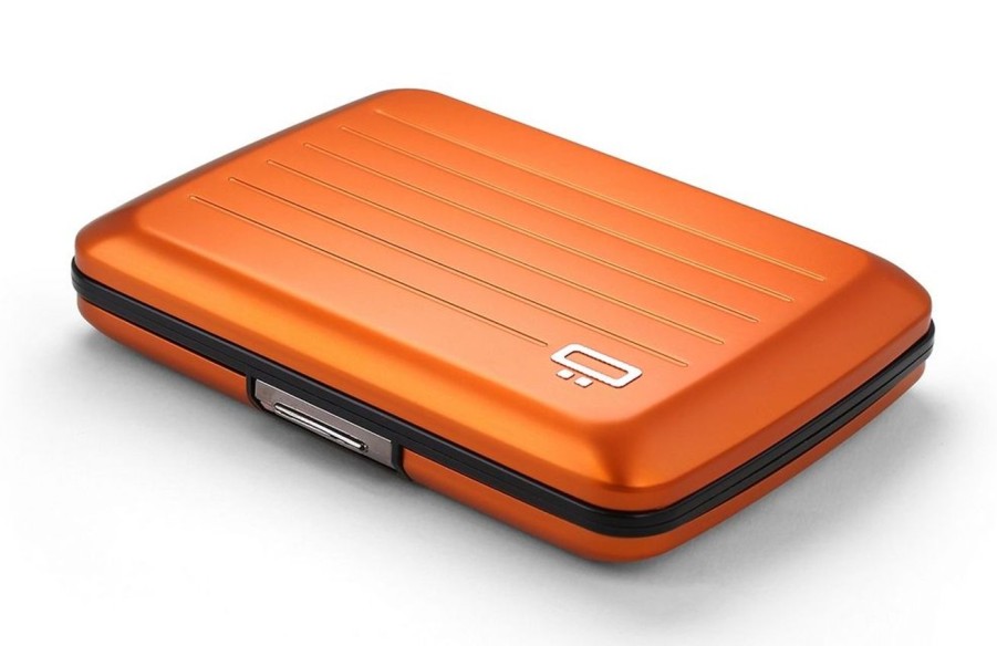 Pelletteria Ogon Design | Portafoglio In Alluminio Ogon Design Smart Case V2 Orange