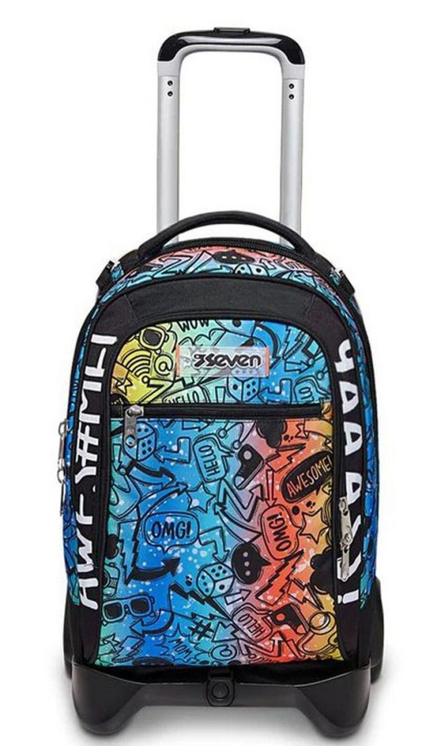 Zaini Seven | Trolley Scuola Seven Jack 2 Ruote Fluo Stamp