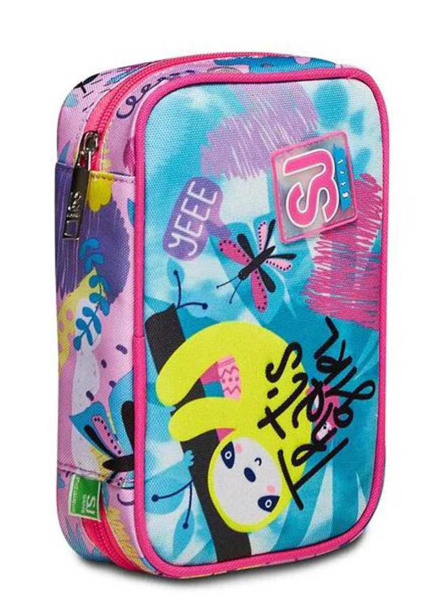 Zaini Sj Gang | Astuccio Scuola Sj Speed Case Clack It Girl