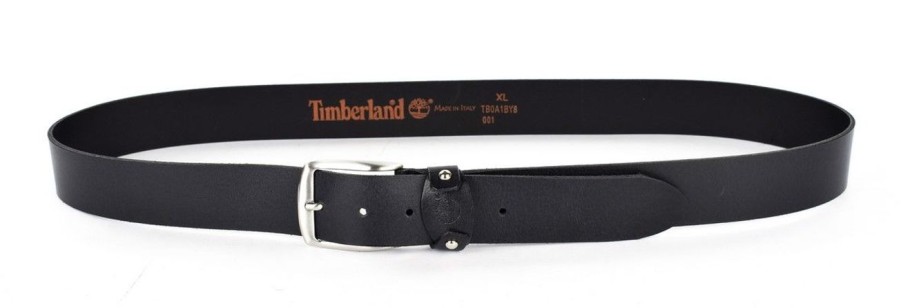 Pelletteria Timberland | Cintura In Pelle Timberland A1By8 Nera Nero