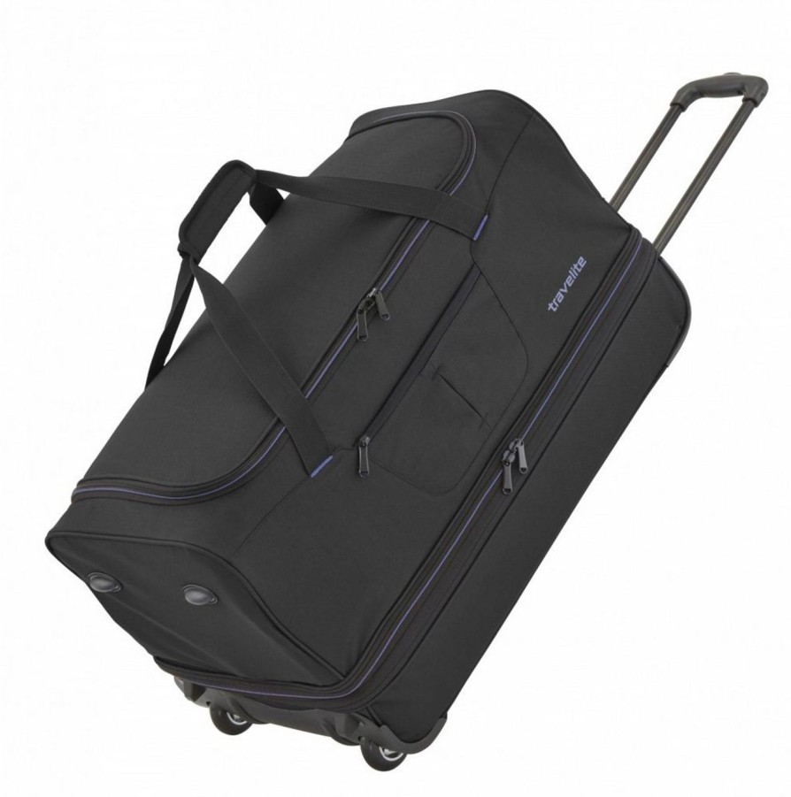 Valigie Travelite | Borsone Trolley Espandibile Travelite Basics S 96275 Nero