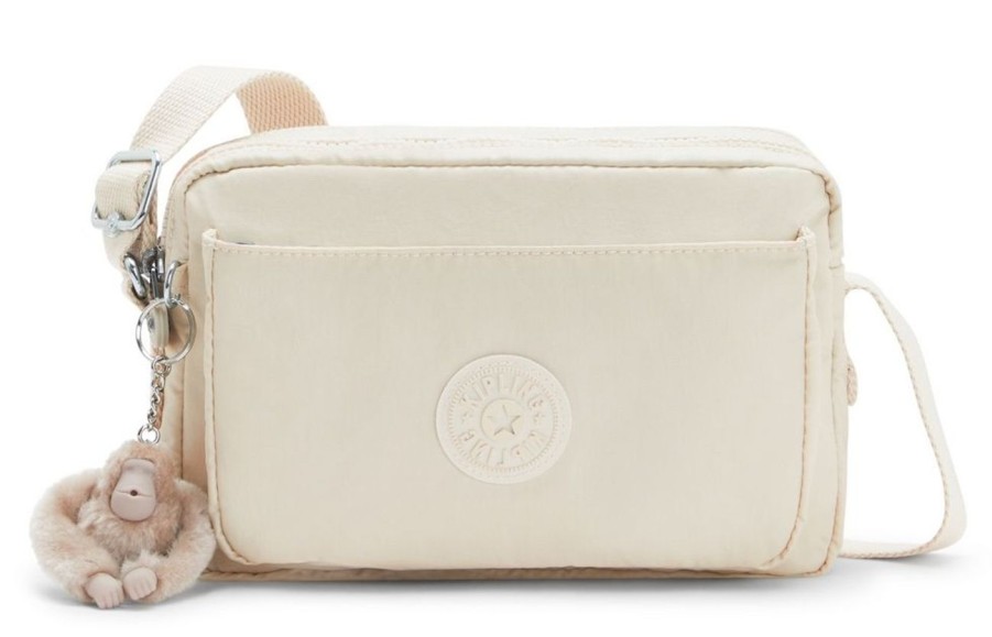 Borse Donna Kipling | Borsa Tracolla Kipling Abanu M Beige Pearl