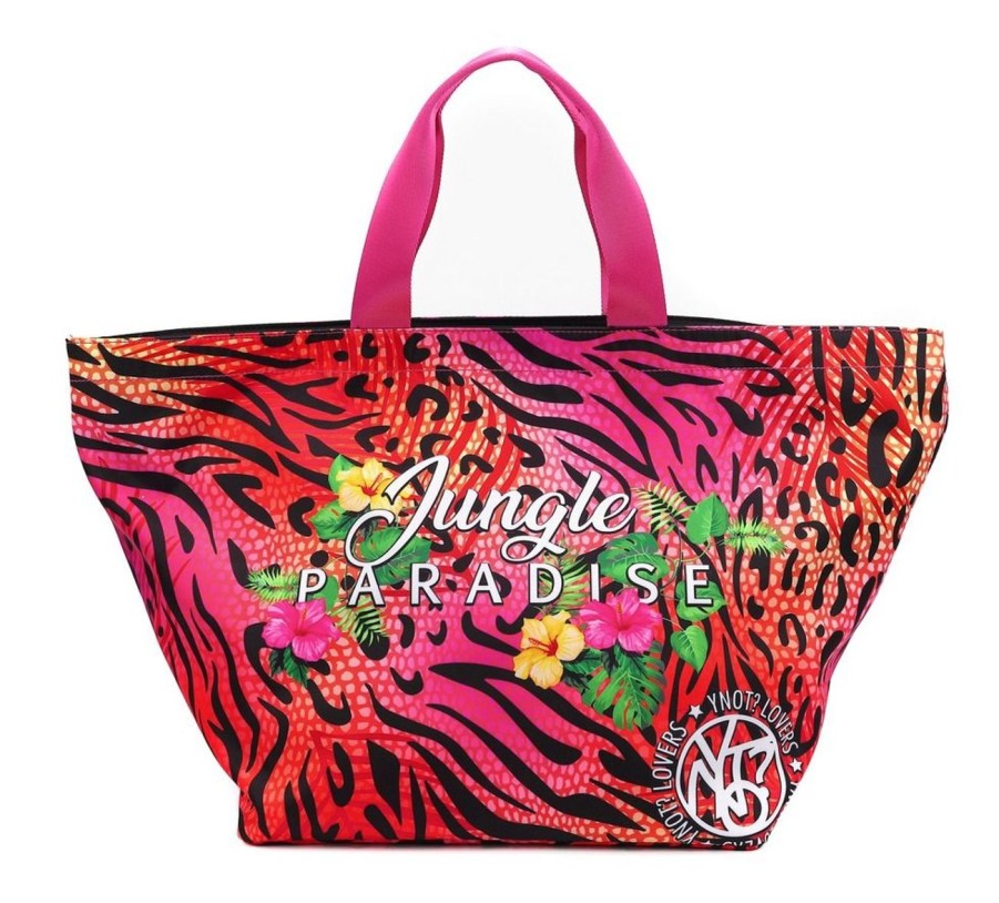 Borse Donna Ynot | Borsa Da Mare Ynot? Jungle Paradise 001 Fuxia