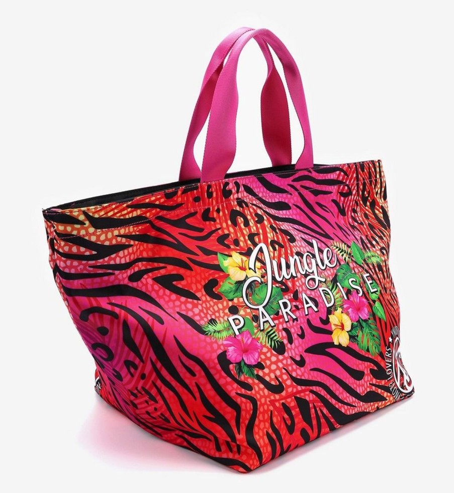 Borse Donna Ynot | Borsa Da Mare Ynot? Jungle Paradise 001 Fuxia